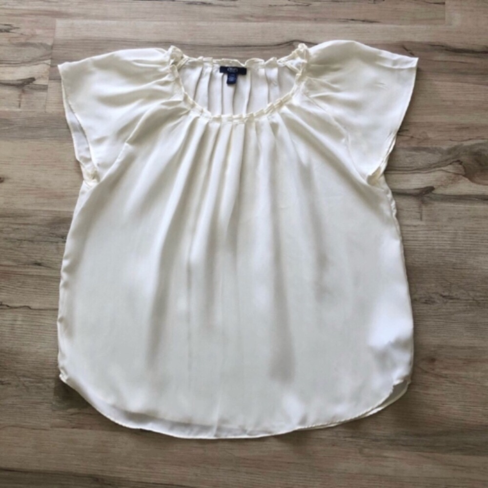 Chaps Elegant Cream Women's Top